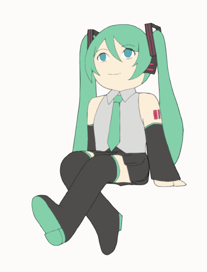 Hatsune Miku looping animatie
